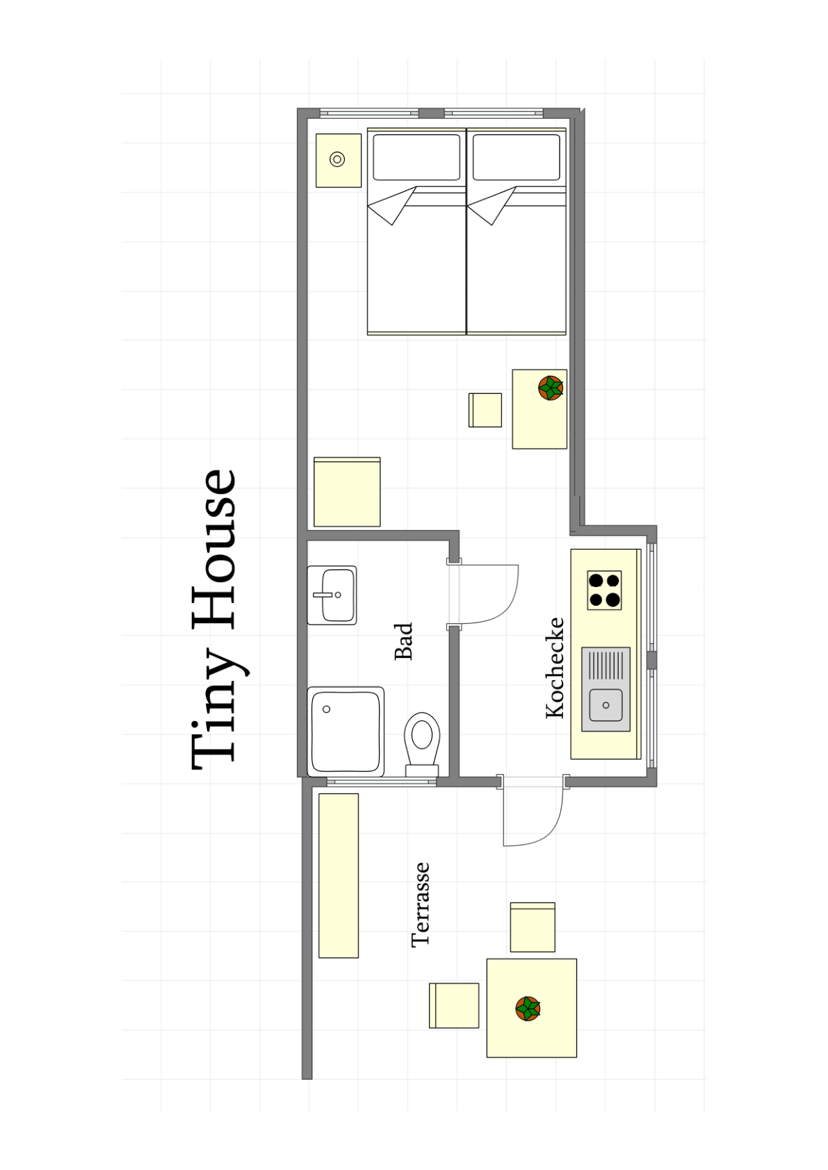 Grundriss der angebotenen Zimmer, Seite 3