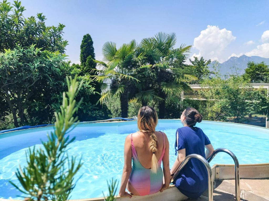 Pool im Garten der Unterkunft